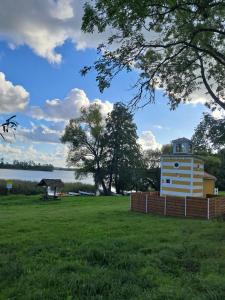 Mazurska Latarnia z prywatną plażą i stawem