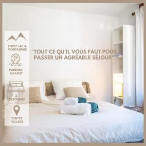 Appt Cosy rénové, Terrasse & proche centre ville entre Lac & Montagnes