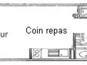 Les Saisies : Appartement 2 pièces cabine, 4 pers, 28 m², animaux admis - FR-1-293-204