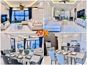 Full Sea View Country Garden Danga Bay 6-13pax Smart TV 70inch-Netflix