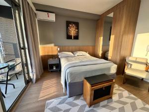 Studio em Moema, próximo ao aeroporto de Congonhas com um quarto