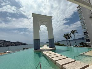 Departamento para 12 personas con vista al mar