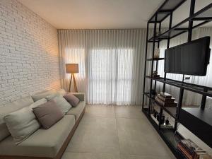 ENB1129 Flat Super Moderno com AC no Centro de SBC