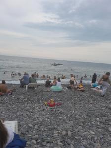 one bedroom with sea view