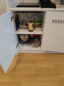 one bedroom with sea view