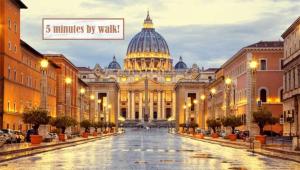 Lovely 5 min walk to Saint Peter Basilica