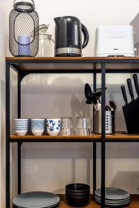 Well-equipped studio with balcony