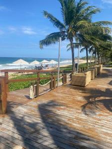 Apto completo com 3 quartos, piscina e academia - Pé na areia, Muro Alto