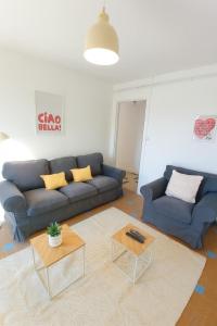 Grand appartement 3 chambres Wifi & Parking