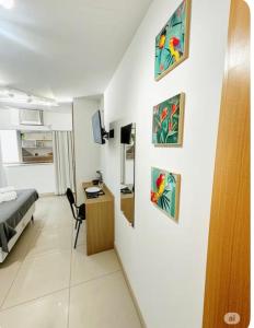 Studio com piscina, academia e ar condicionado Centro RIO