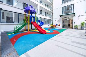 celestial comfort apartments with ample parking space, swimming pool, modern equipped gym, and amazing city views