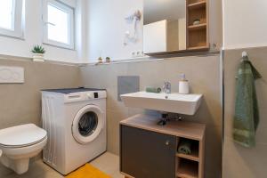 Das orange Haus in der Nähe Frankfurt