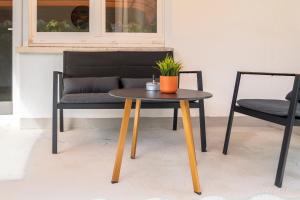 Das orange Haus in der Nähe Frankfurt