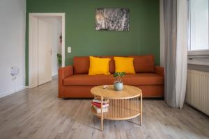 Das orange Haus in der Nähe Frankfurt