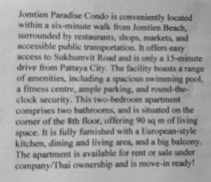 Paradise Park 810 resort minimum stay 29 nights