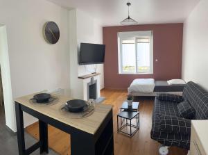 Studio confortable avec espace extérieur