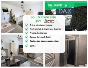 Studio 5min gare, centre, thermes, Wifi Fibre