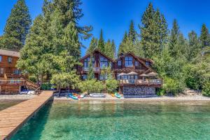 Beyond the Blue Lakefront Escape by Tahoe Getaways - Pet-Friendly 6BR with Pier, Buoy & Hot Tub