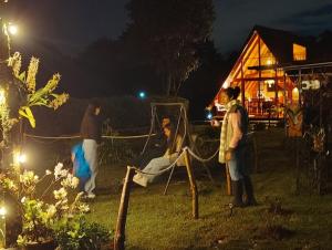 Magic Cabin in Jardín de Dota A real Costa Rican Farm experience with Breakfast included Trout fishing in the lagoon Fruit tasting & beautiful garden with farm animals