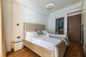 newly furnished three bedroom apartment with swimming pool fully equipped gym children playground ample parking space and unbeatable scenic city views