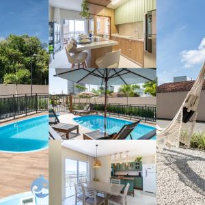 Aptos em Bal Piçarras a150m da PRAIA, dois quartos, sala de estar, COZINHA COMPLETA, SACADA com CHURRASQUEIRA, WI-FI, PISCINA, PORTARIA 24h, PLAYGROUND e QUADRA DE ESPORTES