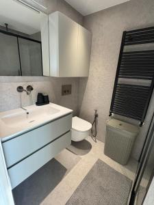 Dernier étage coeur Menton, vue mer parking privé