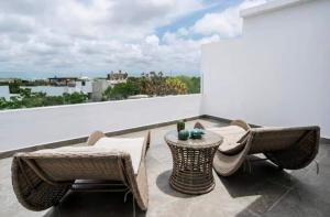 Penthouse with private terrace in Tulum, 1 Br