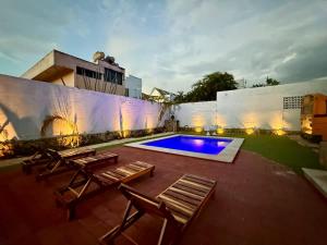Luminous French Arch Room