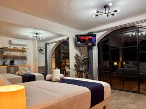 Luminous French Arch Room