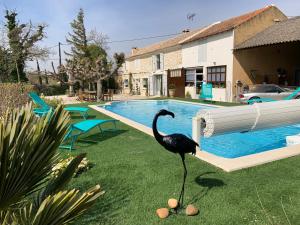 Grande Chambre chez lhabitant dans Mas provençal