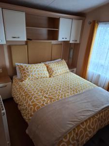 Caravan with hot tub at Tattershall lakes