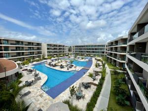 Flat em Muro Alto - Resort Malia Beach - Vista Piscina Principal - 3hvězdičkové hotely ve městě Ipojuca