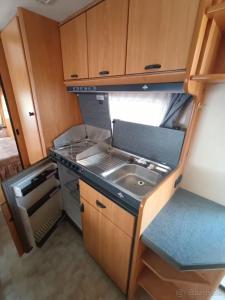 Caravan in the backyard