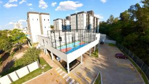 Apartamento Inteiro - 2 Quartos com AC - Wifi 1000mb - Piscina - 1 Vaga de Garagem - Elevador - Sacada Gourmet - Indicado para Grupos, Hospedes a Trabalho, Família e Pets