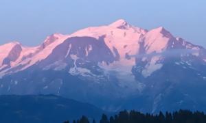 Face au Mont Blanc, plein sud