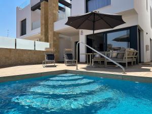 Modern Villa with Private & Community pool