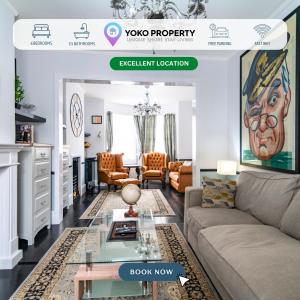 Charming 6 Bedroom Townhouse by the Seaside - Balcony, Self-Check-In, Fast WiFi and Smart TVs by Yoko Property