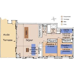 ASAI217-004 Appartement 3 pièces cabine - Les Saisies - 9 personnes