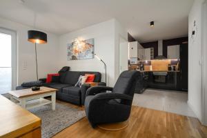 Fischotter - Apartment in der Hafenresidenz mit Terrasse & Hafenblick