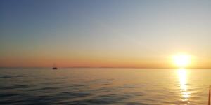 Sailboat for sea ride or instructor class