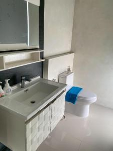 modern hillside home