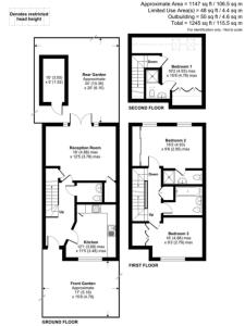Family Home 3 bed 3 bath with parking Garden