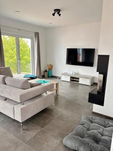 Modern, new home with air cooling