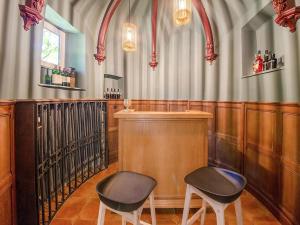 Castle in Ferrières with Pond Garden