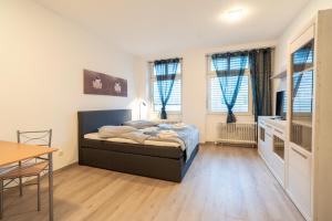 Modernes Studio Koblenz mit Küche, WLAN & Gemeinschaftsbad