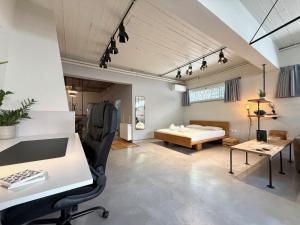 Industrial Studio with Patio