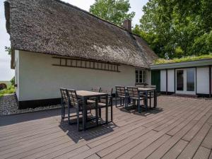 Reetgedecktes Ferienhaus in Westerhever mit Sauna