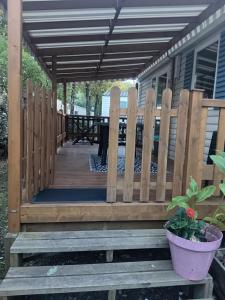 Mobilhome a la deco zen camping sur soulac