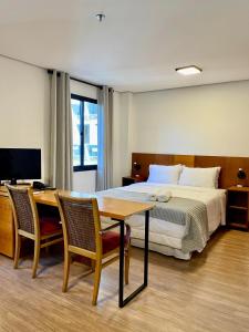 Flat no hotel Merc Times Square com vaga