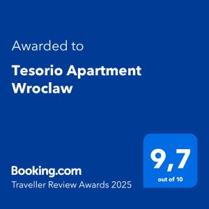 Tesorio Apartment Wroclaw - Air Conditioning, Free Parking, Self Check-in - Klimatyzacja, Parking Podziemny w Cenie